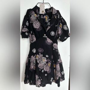 Free People Floral Mini Dress - XS